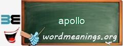 WordMeaning blackboard for apollo